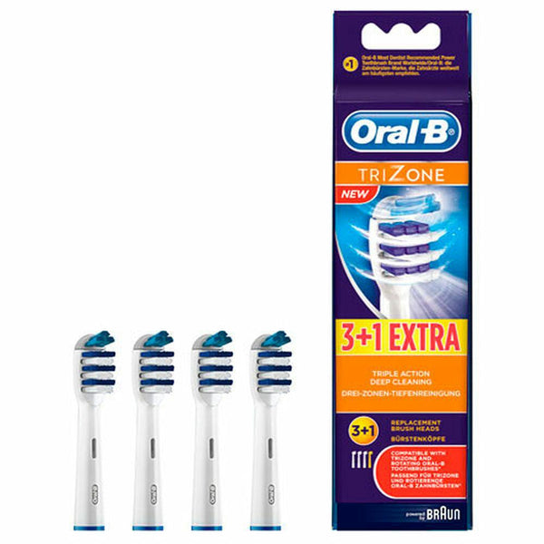 TĂȘte de rechange Oral-B TriZone 4 UnitĂ©s - Smilewhitestrips.fr