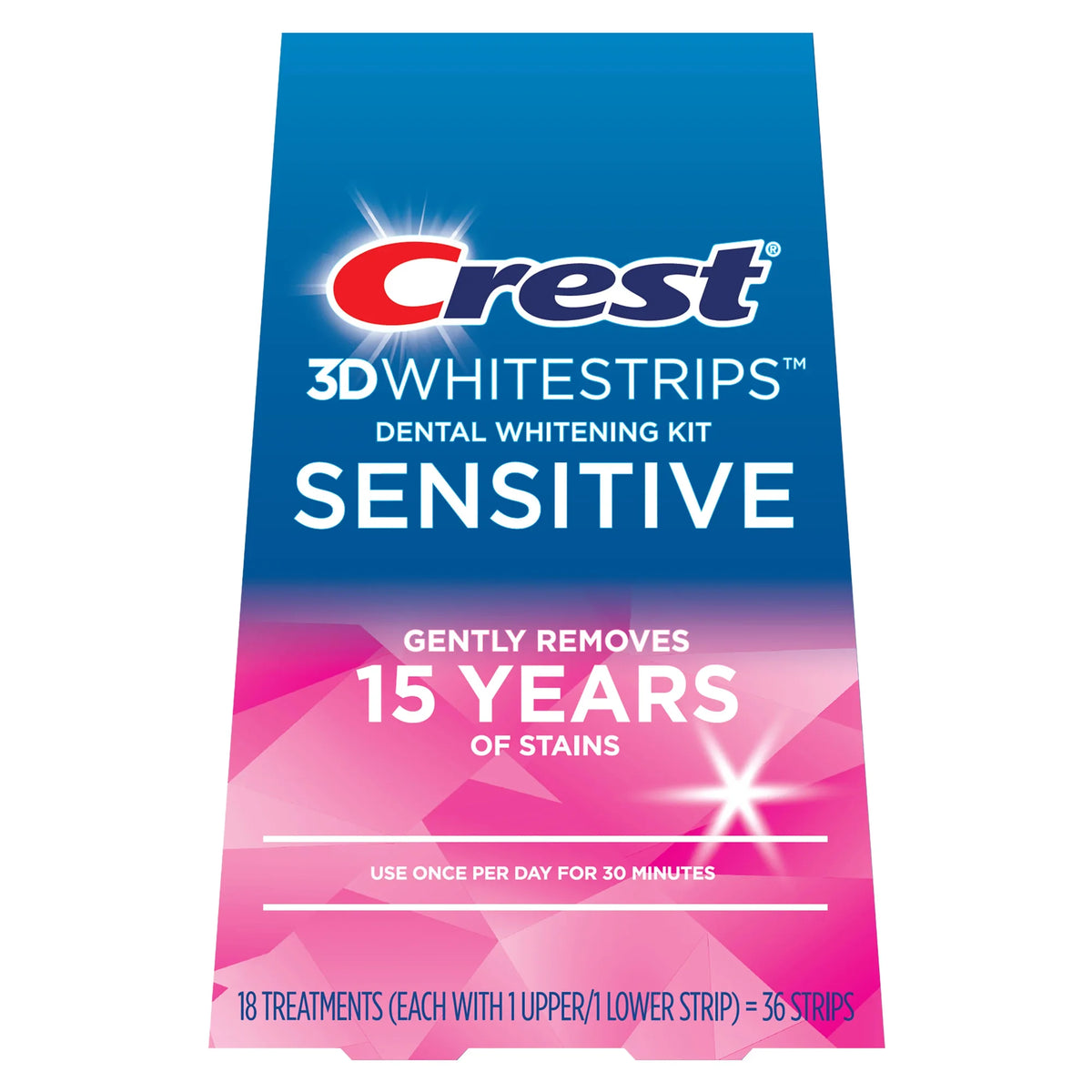 Crest 3D Whitestrips™ - Sensitive - Smilewhitestrips.fr