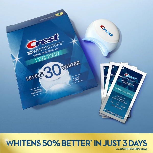 Crest 3D Whitestrips™ 1 Hour Express + LED Light