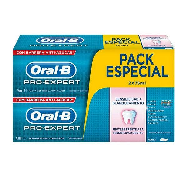 Dentifrice Sensibilité et Blanchissant Pro-expert Oral-B (2 uds) - Smilewhitestrips.fr