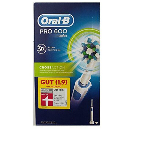 Brosse à dents électrique Pro 600 Cross Action Oral-B - Smilewhitestrips.fr