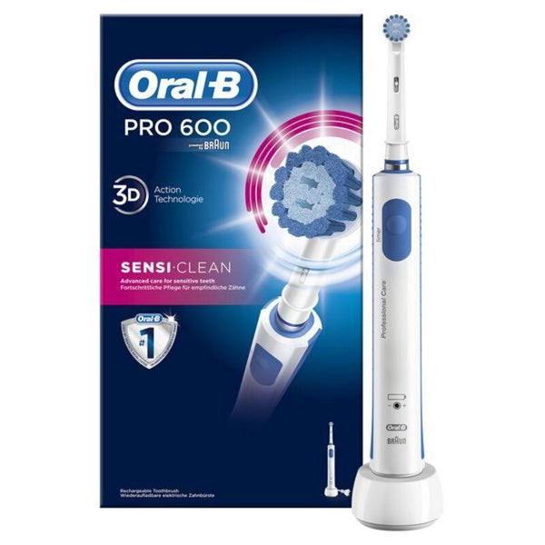 Brosse à Dents Oral-B PRO600 Sensitive - Smilewhitestrips.fr