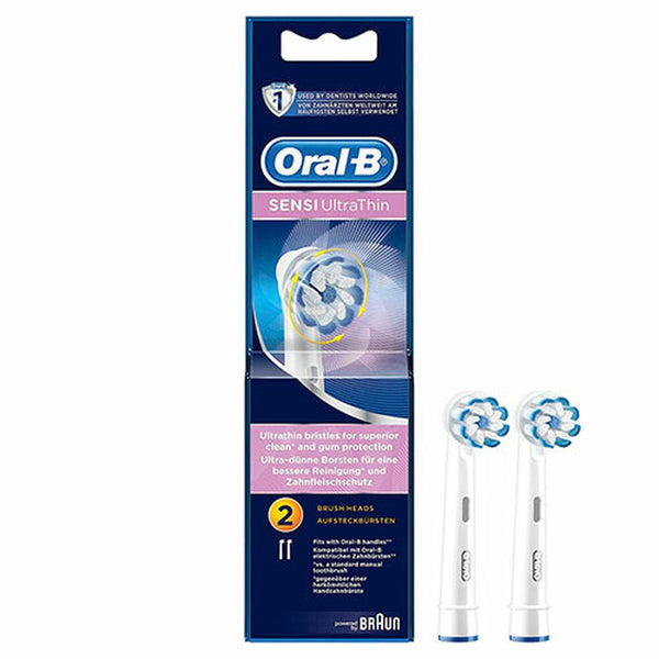 Rechange brosse à dents électrique Sensi Ultrathin Clean Oral-B (2 pcs) - Smilewhitestrips.fr