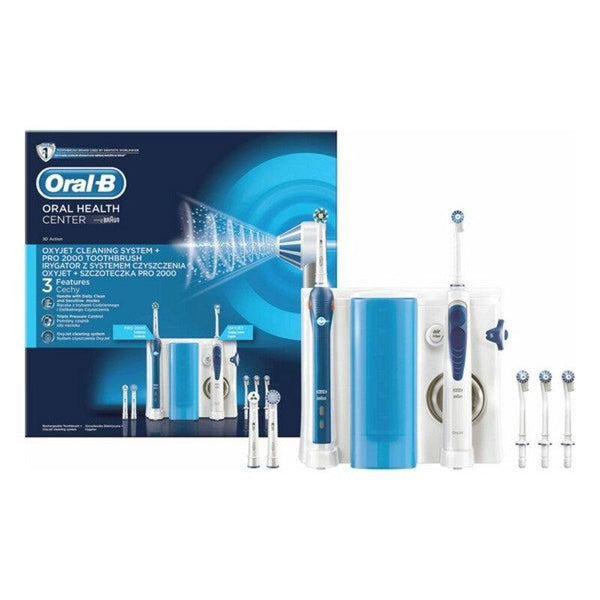 Brosse à dents électrique + Hydropulseur dentaire Oral-B OC501 Blanc Bleu - Smilewhitestrips.fr