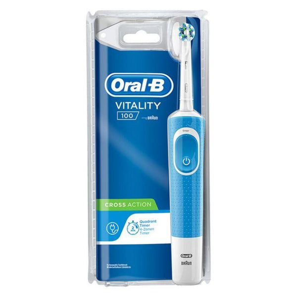 Brosse à dents électrique Vitality Cross Action Oral-B Bleu - Smilewhitestrips.fr