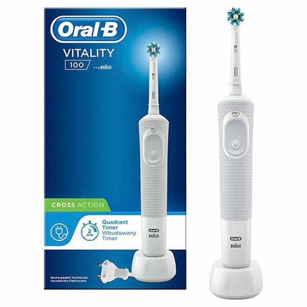 Brosse à dents électrique Oral-B Cross Action Blanc - Smilewhitestrips.fr