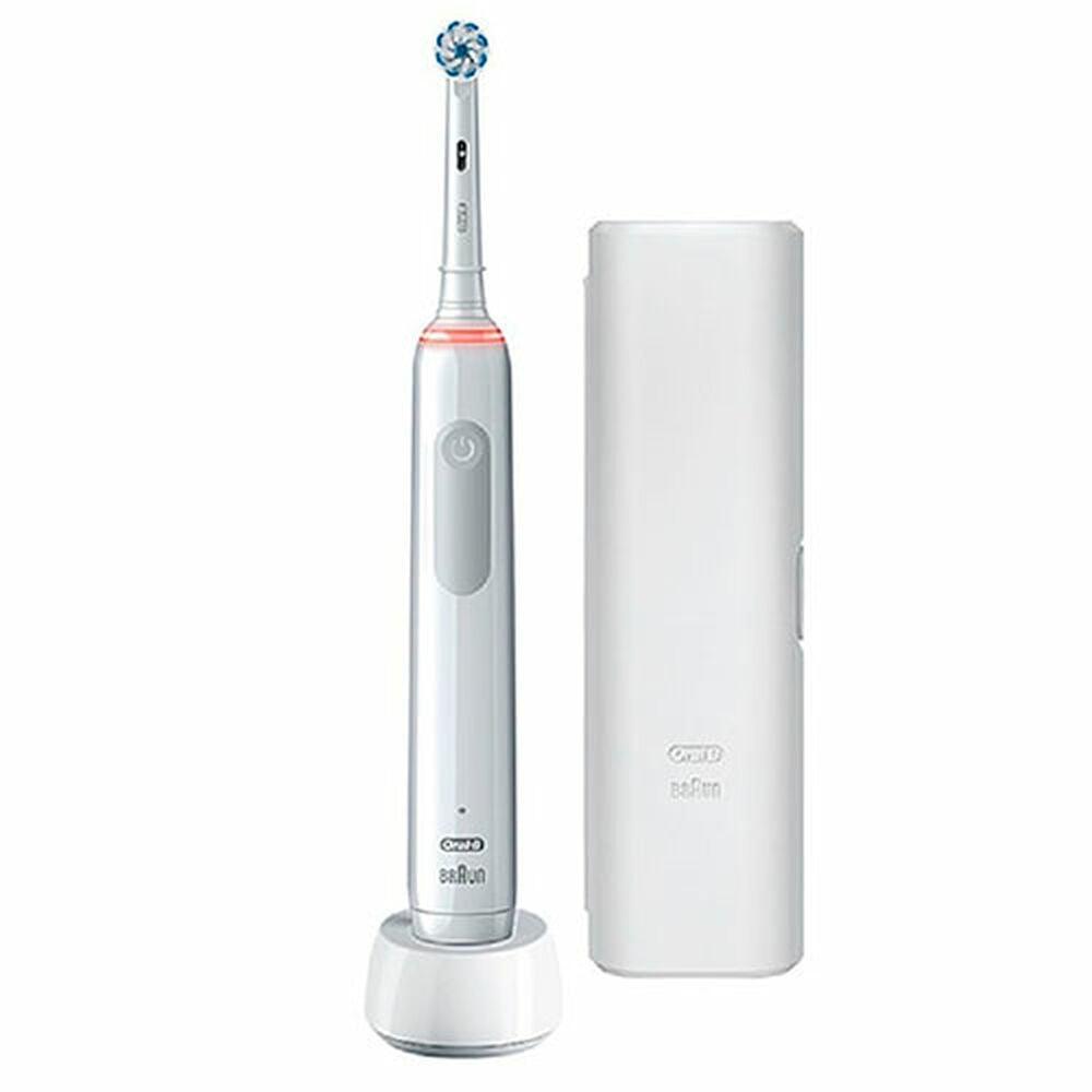 Brosse à dents électrique Oral-B Pro 3500 Blanc - Smilewhitestrips.fr