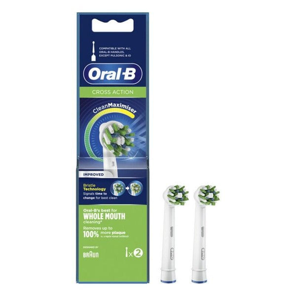 Tête de rechange Cross Action Oral-B (2 Pièces) - Smilewhitestrips.fr