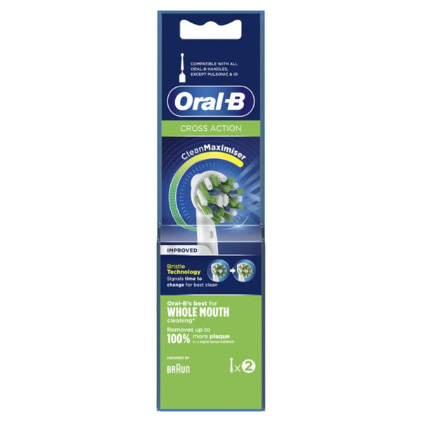 Tête de rechange Cross Action Oral-B (2 Pièces) - Smilewhitestrips.fr