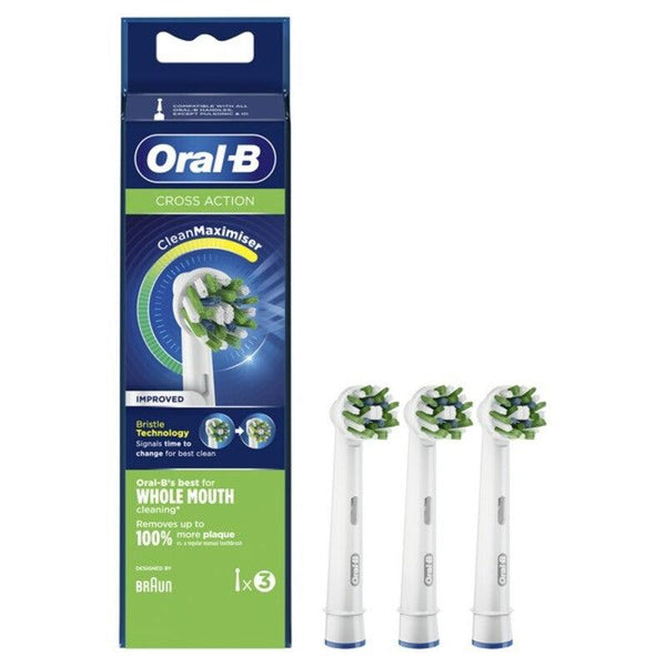 Rechange brosse à dents électrique Oral-B EB 50-3 FFS Cross Action - Smilewhitestrips.fr
