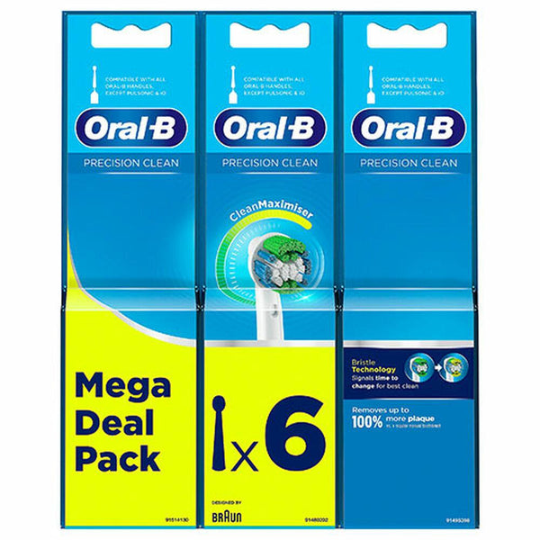 Tête de rechange Oral-B Precision Clean EB20 6 Unités - Smilewhitestrips.fr