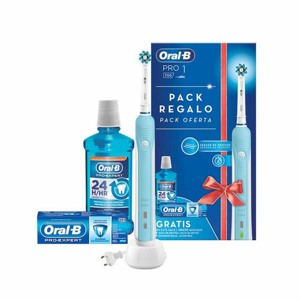 Brosse à dents électrique Oral-B Pro 1 700 3D Bleu - Smilewhitestrips.fr