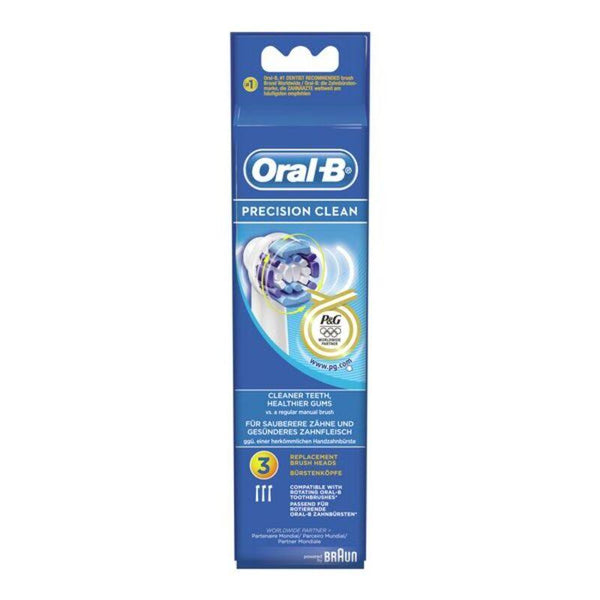 Rechange brosse à dents électrique Oral-B Precision Clean (3 pcs) - Smilewhitestrips.fr