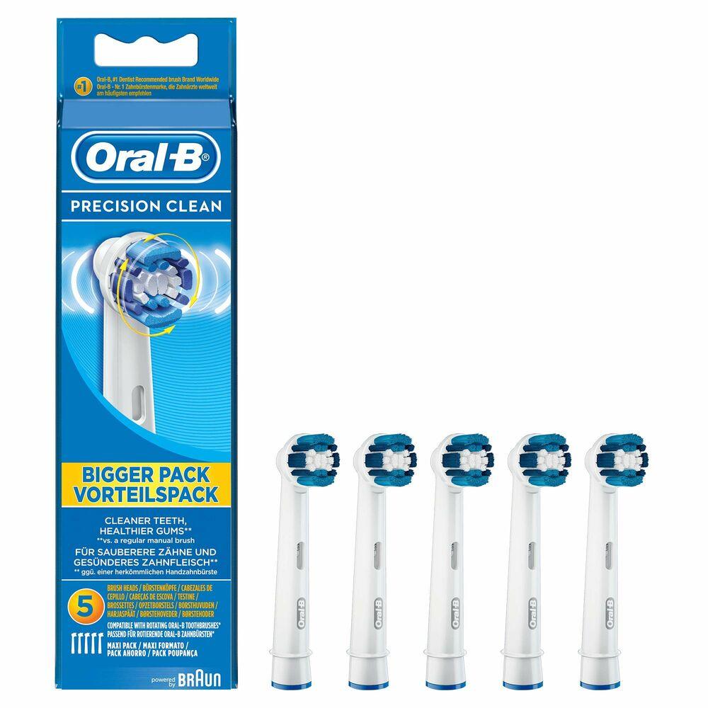 Rechange brosse à dents électrique Oral-B PrecClean 5er Olympia (5 pcs) - Smilewhitestrips.fr