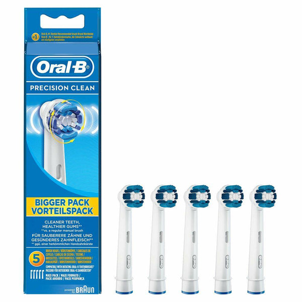 Rechange brosse à dents électrique Oral-B PrecClean 5er Olympia (5 pcs) - Smilewhitestrips.fr