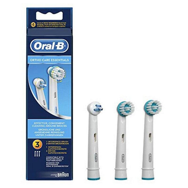 Rechange brosse à dents électrique Oral-B Ortho Care Essentials (3 pcs) - Smilewhitestrips.fr