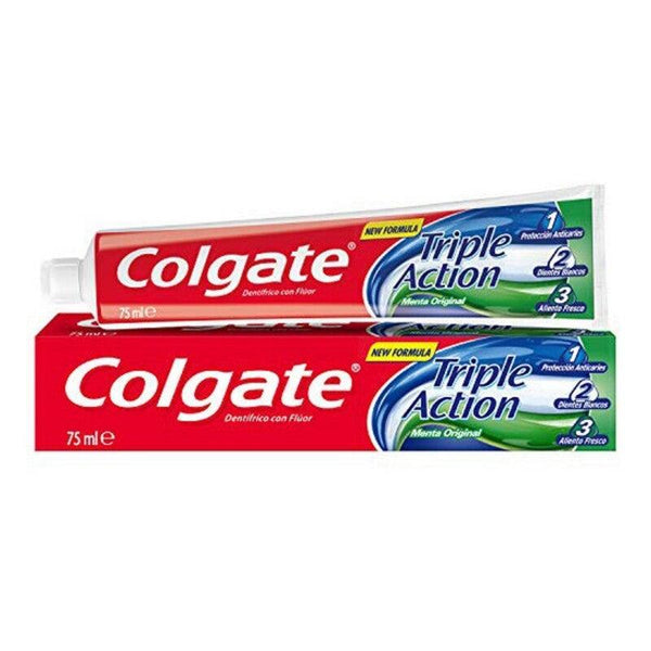 Dentifrice Triple Accion Original Mint Colgate (75 ml) - Smilewhitestrips.fr