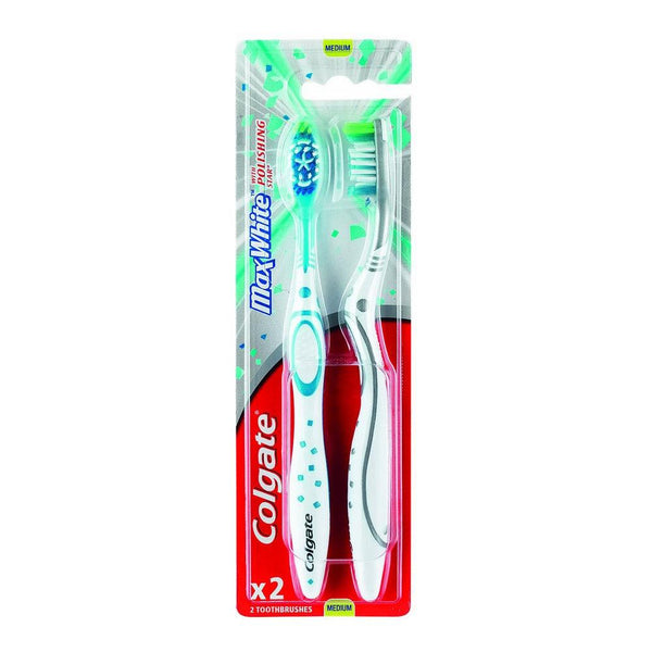 Brosse à Dents Colgate Max White (2 uds) - Smilewhitestrips.fr