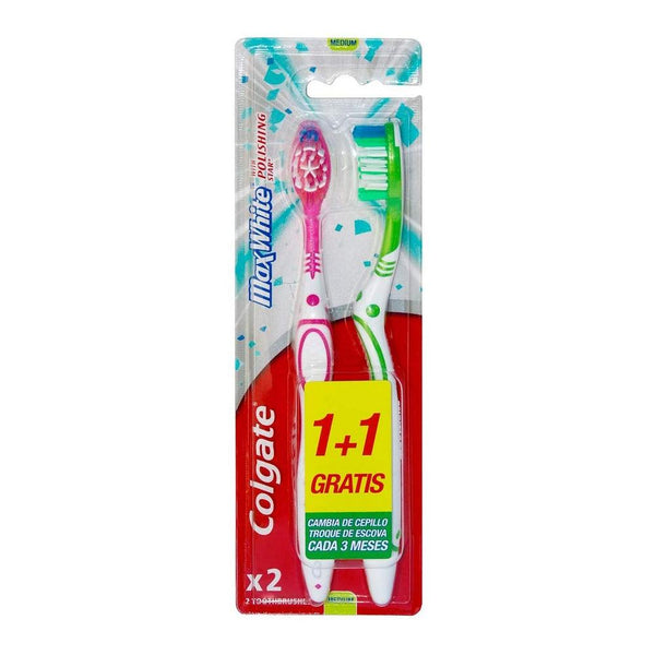 Brosse à Dents Colgate Max White (2 uds) - Smilewhitestrips.fr