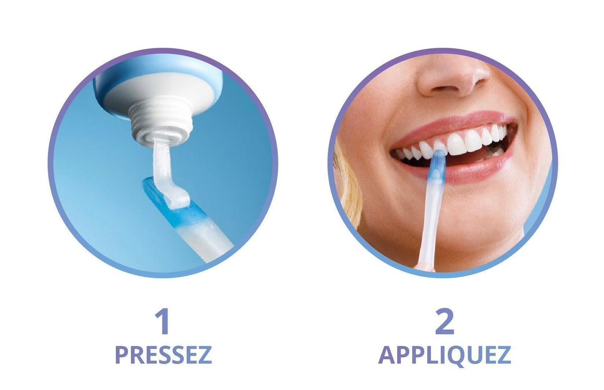 ÉMULSIONS BLANCHISSANTES CREST (AVEC APPLICATEUR BAGUETTE) - Smilewhitestrips.fr