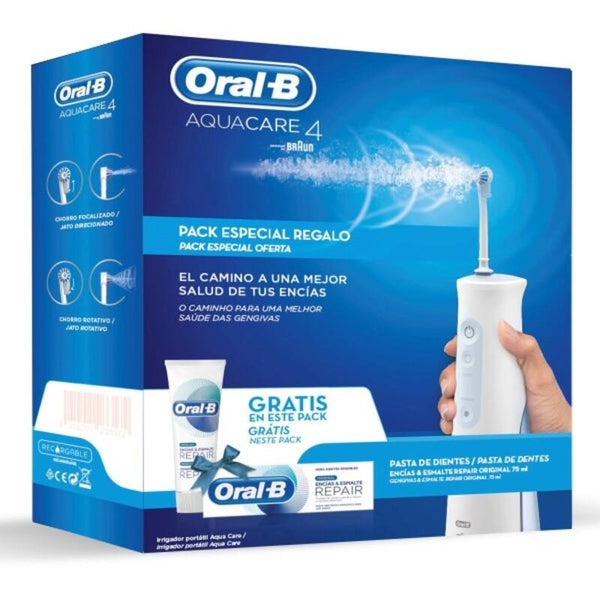 Hydropulseur dentaire Oral-B Aquacare 4 75 ml - Smilewhitestrips.fr